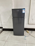 HYUNDAI（韩国现代）小冰箱迷你小型家用冷藏冷冻宿舍出租房办公室双开门二门电冰箱节能省电 100L灰【租房神器+行业热卖】 实拍图