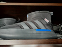 adidas ADIPUFF面包鞋防滑耐磨一脚蹬柔软中高帮休闲棉鞋阿迪达斯   黑色/碳黑/皇家蓝 (推荐选大半码)   44.5 实拍图
