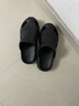 稻草人洞洞鞋男士钓鱼凉鞋工装户外穿运动大码防滑涉水沙滩拖鞋黑 42-43 实拍图