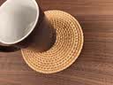 四万公里藤编隔热垫子家用防烫锅垫碗垫耐高温餐桌垫耐热盘子垫杯垫茶壶托 实拍图