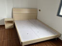 全友家居 主卧室双人床家用高脚床现代简约原木风1.5x2米单人板式大床 实拍图