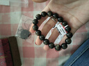 石玥珠宝精品12mm金眼天然黑曜石手串本命年转运珠水晶手链男女士款礼物 实拍图