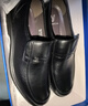 意尔康皮鞋秋季商务休闲套脚皮鞋舒适牛皮中老年爸爸鞋 97689W 黑色 41 实拍图
