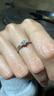 唯一（Winy）999足银情侣对戒男女款莫桑钻戒指一对求婚订婚结婚表白礼物 实拍图