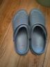 卡帝乐鳄鱼洞洞鞋男士凉鞋休闲花园拖鞋两用沙滩鞋凉拖鞋子 男 1556 灰色 45 实拍图