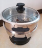 半球（PESKOE） 多功能锅多用途锅电炒锅电蒸锅电煮锅加厚食品级不锈钢电炖锅电火锅炒菜锅大功率 3L 30cm带蒸笼定时款（适用3-7人） 实拍图