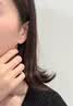 Lnieer999足银针猫眼石耳钉女养耳洞耳饰轻奢气质大气精致独特漂亮耳环 猫眼石耳钉【999银针】 实拍图