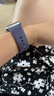 Apple/苹果 Watch S11 智能手表GPS+蜂窝款46毫米银色铝金属表壳雾紫色运动型表带M/L MFDL4CH/B 实拍图