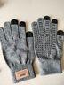 匹克匹克冬季保暖手套防寒针织毛线手套户外骑行电动车防滑可触屏灰色 实拍图