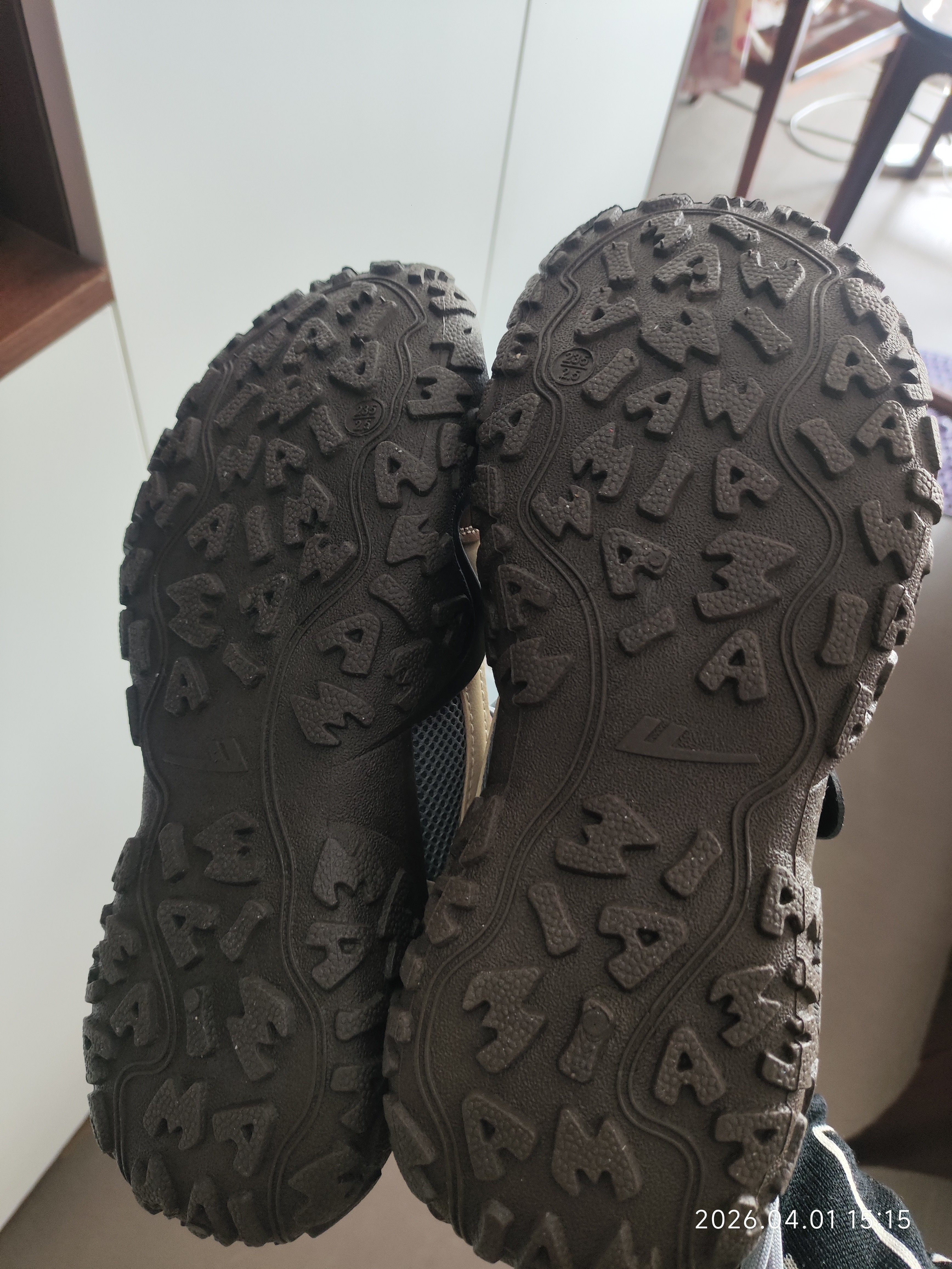 回力女鞋夏季透气登山鞋百搭厚底增高老爹鞋 灰/棕 37/尺码偏大半码 实拍图
