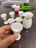 CLCEY羊脂玉冰种白瓷酒具套装玉瓷古风白酒壶酒杯高奢礼盒 6壶6杯 实拍图