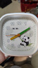 码仕闹钟儿童学生创意小时钟简约方形指针夜光贪睡懒人夜灯桌面床头钟C301-5熊猫开学季 实拍图