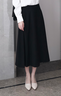 伯德小姐a字长裙女正装伞裙职业长裙衬衫半裙面试裙子黑色半身裙 S 实拍图