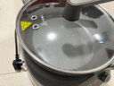 美的（Midea）钛陶电炒锅 电蒸锅宿舍煮锅炒菜专用分体式家用多功能一体电火锅煎锅5.5L多用途锅HCG3218S配蒸笼 实拍图