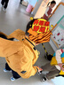 戴维贝拉（DAVE＆BELLA）女童羽绒服男童90绒保暖羽绒衣儿童冬装幼儿新年宝宝冬季外出服 姜黄色DB16448 120 cm（建议身高110-120cm） 实拍图