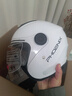 凤凰（Phoenix）新国标A类3C认证电动车摩托车头盔双镜片防雾亮白围脖男女四季通用电瓶车3/4半盔冬季保暖安全帽 实拍图
