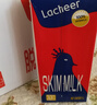 兰雀Lacheer3.3g脱脂纯牛奶200ml*20盒 优蛋白营养早餐奶送礼盒早餐 实拍图