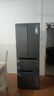 奥马（Homa）60cm超薄300升法式多门小型家用电冰箱一级能效变频风冷无霜双开门四开门300WF/B国家补贴 实拍图