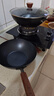 炊大皇铁锅家用无涂层不锈炒锅燃气灶专用炒锅炒菜锅平底锅极铁锅32cm 实拍图