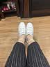 ZHR头层牛皮小白鞋女厚底内增高休闲鞋女轻便百搭女鞋 KS59F 白色 37 实拍图