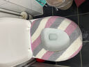 三利马桶垫四季通用带提手加厚马桶坐垫家用毛绒拉链款马桶圈垫坐垫 实拍图