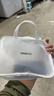 名创优品（MINISO）防水手提旅行收纳包差旅洗漱包洗漱包高端(白色) 实拍图