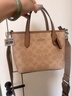 蔻驰（COACH） 女包奢侈品CITY迷你托特包女士斜挎手提包情人节礼物 沙黄色配灰褐色CW032SVPWH 实拍图