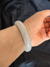 净心石和田玉手镯青白玉女款平安镯内径约57-58mm 实拍图