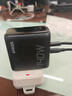 ANKER安克 165W自25000毫安带伸缩双线移动电源+140W充电器套装 智能双视窗氮化镓type-c插头 黑 实拍图