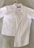 罗蒙儿童衬衫男童长袖白衬衫小学生校园服饰女童白衬衣童装 白色 170 实拍图