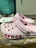 卡骆驰（CROCS）贝雅卡骆班洞洞鞋轻便耐磨一脚蹬休闲鞋女鞋时尚沙滩鞋|205089 芭蕾粉/糖果粉-6TG 37 /38(230mm) 实拍图