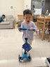 micro迈古micro儿童滑板车2-3-5岁宝宝溜溜车小孩男女滑步车踏板车童车 【湖蓝-LED轮】身高85-110CM 实拍图