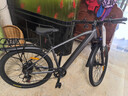 永久锂电池助力电动自行车禧玛诺变速超长续航山地车男女士双碟刹单车 F58多彩白【助力续航约50-60KM】线碟 27.5英寸 实拍图