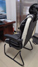 晨淘电脑椅弓形椅家用人体工学休闲电竞椅老板椅书桌办公椅可躺沙发椅 【海绵款+头枕】 黑色白边 实拍图