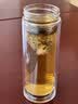 CKULH玻璃茶杯男士高颜值2026新款摔不烂钢化玻璃杯泡茶专用水杯 【加厚款】钢本色  450ml 【双层耐高温防爆防摔】 实拍图