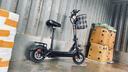 永久电动滑板车便携两轮代步车电瓶车迷你小型代驾折叠电动车锂电池 48V黑/85-105KM/旗舰版强动力 实拍图