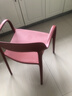 麦瑞迪北欧时尚餐椅现代简约家用休闲椅餐厅咖啡厅靠背椅网红轻奢化妆椅 【现货速发】加厚稳固+深红色 实拍图
