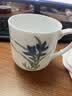 红官窑醴陵国瓷釉下彩手绘中式泡茶杯家用办公茶杯会议杯可定制商务礼品 【爆款热卖】空谷幽兰杯 450ml 实拍图