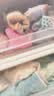 贝瑞加（Babyprints）婴儿护膝地板袜子套装夏季学爬护具儿童学步防摔防滑 2副 粉紫S 实拍图