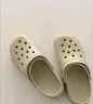 名创优品（MINISO）洞洞鞋男女夏季外穿沙滩凉鞋防滑厚底踩屎感包头凉拖鞋白色36-37 实拍图