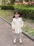 G.duck小黄鸭童装女童秋冬套装婴儿宝宝连衣裙两件套1岁2岁春季小孩衣服 粉红色 双花裙(带裤) 常规 100 cm 实拍图