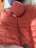 鸭鸭（YAYA）佟丽娅同款轻薄羽绒服女新款秋冬季休闲短款连帽轻便韩版排骨外套 嫣红色 2XL 实拍图