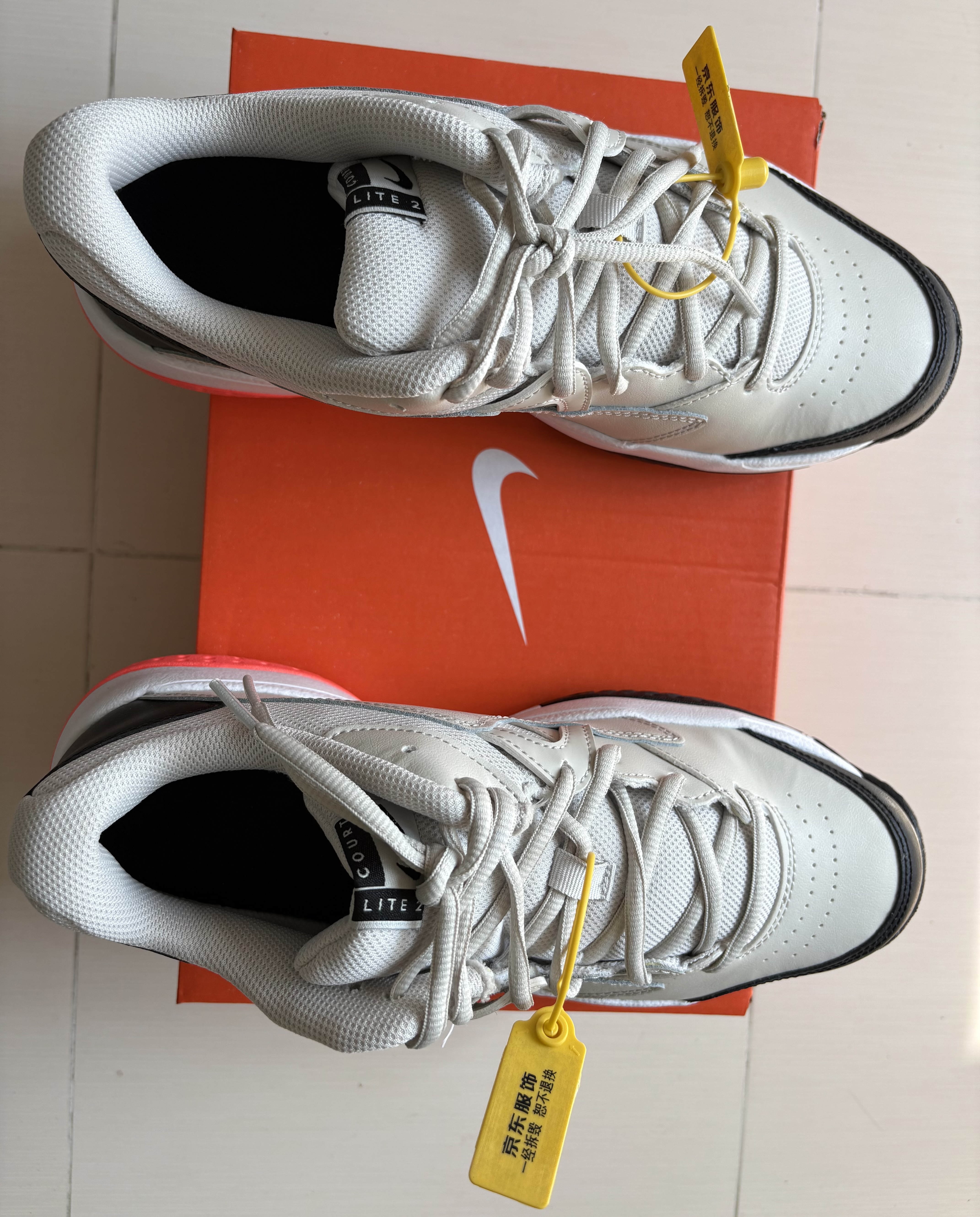 耐克NIKE男子COURT LITE 2 网球运动鞋AR8836-002灰黑40.5 实拍图