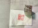 传玺金石印坊广西冻石少儿初学篆刻练习石盒装中小学生刻印软石章非青田寿山石 5枚装2.5X2.5X5CM 实拍图