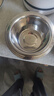 炊大皇304不锈钢盆筛五件套 加厚洗菜盆和面盆调料腌肉盆米筛五个组合装 实拍图