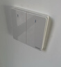正泰（CHNT）开关插座 一开双控开关 86型暗装插座面板 6C奶油白 实拍图