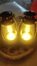 【露营灯】创意复古手提小夜灯网红迷你氛围小马灯桌面摆拍油灯 复古手提小夜灯【黑色2个】 实拍图