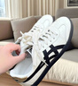 Onitsuka Tiger鬼塚虎男女款复古德训鞋轻便透气运动休闲板鞋TOKUTEN 1183B938 白色/黑色 42.5 实拍图