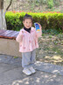 牧萌儿童防晒衣男女童防晒服夏季冰丝凉感宝宝防晒外套披肩 水蜜桃 M 实拍图