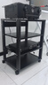 鑫惠声24种款式功放机架胆机支架子移动音响调音台家庭影院收纳架CD机柜 【新款调节4A】全黑色 实拍图